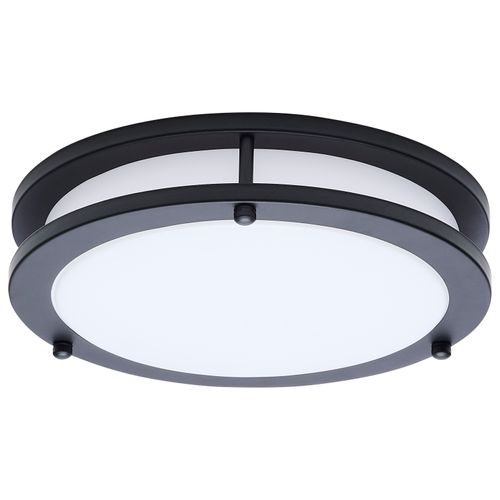 Main product image of Glamour, LED 10" Flush Mount, Black Finish, 27K/3K/35K/4K/5K CCT Selectable