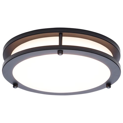 Main product image of Glamour, LED 10" Flush Mount, Black Finish, 27K/3K/35K/4K/5K CCT Selectable