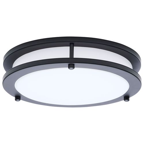 Main product image of Glamour, LED 10" Flush Mount, Black Finish, 27K/3K/35K/4K/5K CCT Selectable