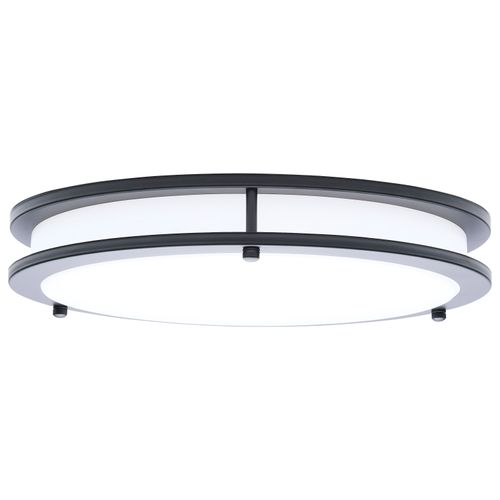 Main product image of Glamour, LED 13" Flush Mount, Black Finish, 27K/3K/35K/4K/5K CCT Selectable
