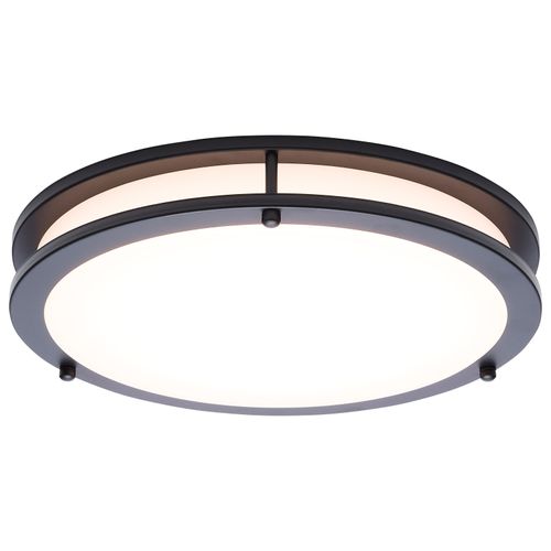 Main product image of Glamour, LED 13" Flush Mount, Black Finish, 27K/3K/35K/4K/5K CCT Selectable