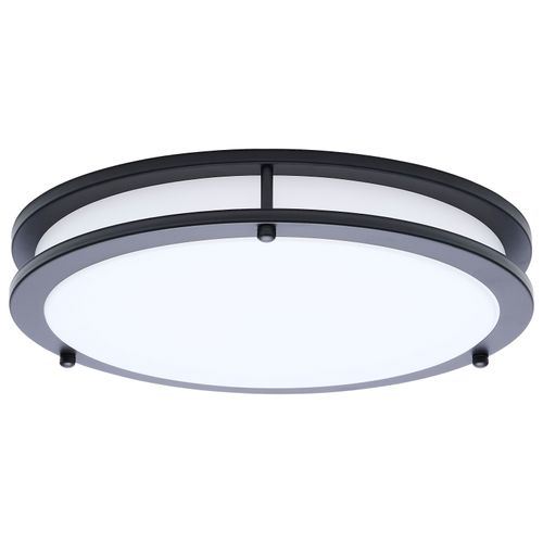 Main product image of Glamour, LED 13" Flush Mount, Black Finish, 27K/3K/35K/4K/5K CCT Selectable