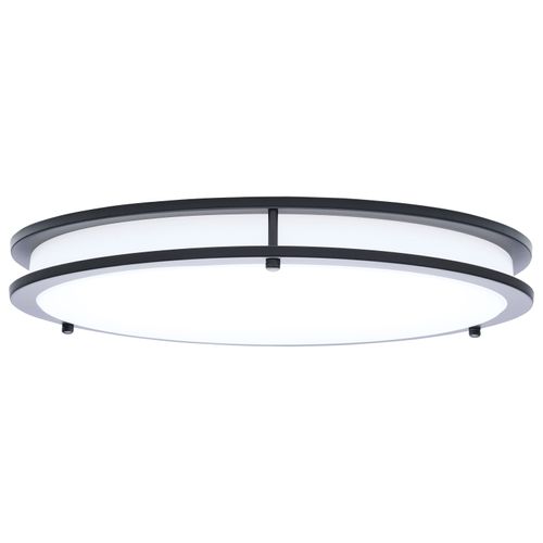 Main product image of Glamour, LED 17" Flush Mount, Black Finish, 27K/3K/35K/4K/5K CCT Selectable