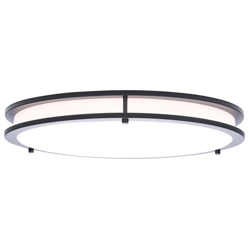 Main product image of Glamour, LED 17" Flush Mount, Black Finish, 27K/3K/35K/4K/5K CCT Selectable