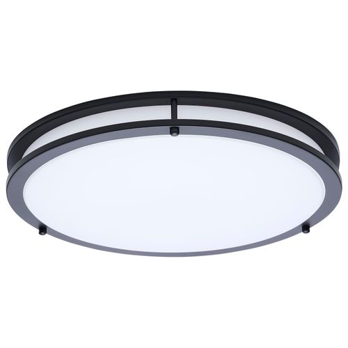 Main product image of Glamour, LED 17" Flush Mount, Black Finish, 27K/3K/35K/4K/5K CCT Selectable