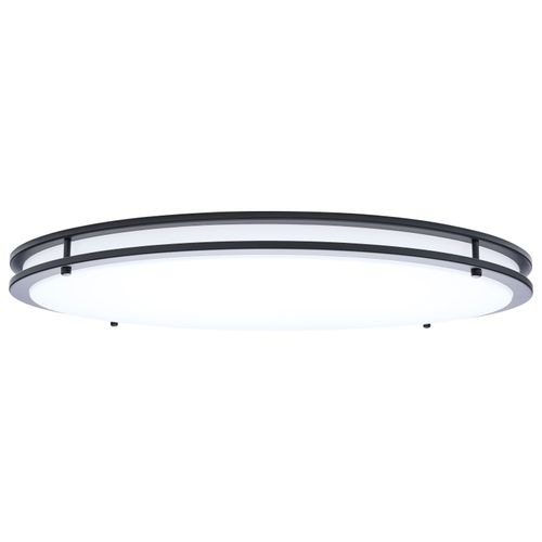 Main product image of Glamour, LED 24" Flush Mount, Black Finish, 27K/3K/35K/4K/5K CCT Selectable