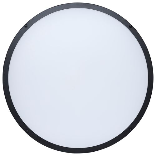Main product image of Glamour, LED 24" Flush Mount, Black Finish, 27K/3K/35K/4K/5K CCT Selectable