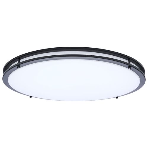 Main product image of Glamour, LED 24" Flush Mount, Black Finish, 27K/3K/35K/4K/5K CCT Selectable