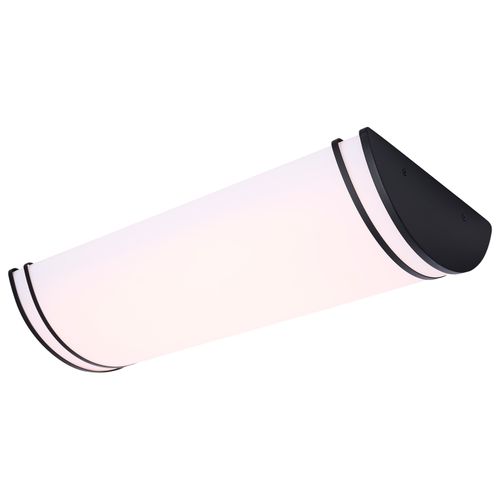 Main product image of Glamour, LED 25" Linear Flush Mount, Black Finish, 27K/3K/35K/4K/5K CCT Selectable