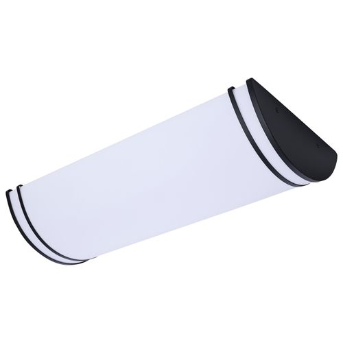 Main product image of Glamour, LED 25" Linear Flush Mount, Black Finish, 27K/3K/35K/4K/5K CCT Selectable