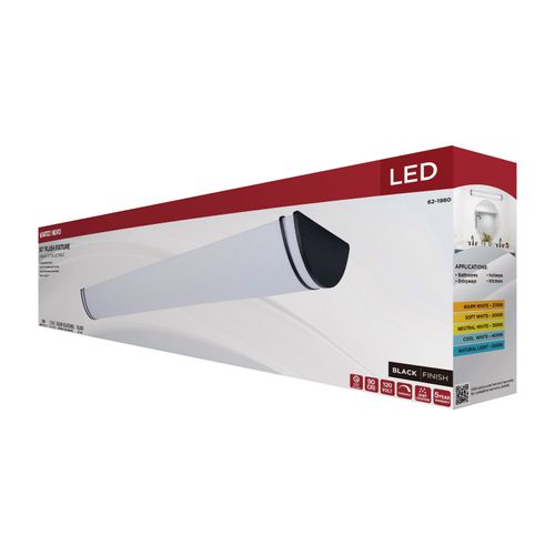 Main product image of Glamour, LED 50" Linear Flush Mount, Black Finish, 27K/3K/35K/4K/5K CCT Selectable