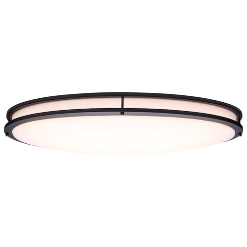 Main product image of Glamour, LED 32" Oval Flush Mount, Black Finish, 27K/3K/35K/4K/5K CCT Selectable