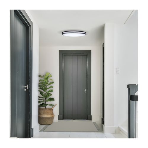 Main product image of Glamour, LED 32" Oval Flush Mount, Black Finish, 27K/3K/35K/4K/5K CCT Selectable