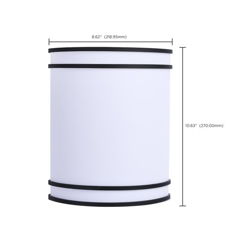 Main product image of Glamour, LED Wall Sconce, Black Finish, 27K/3K/35K/4K/5K CCT Selectable