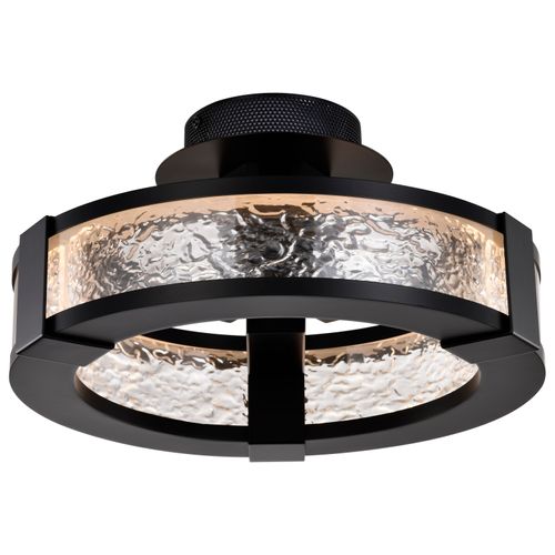 Main product image of Darrow 13 Inch LED Semi Flush Matte Black Acrylic Panels