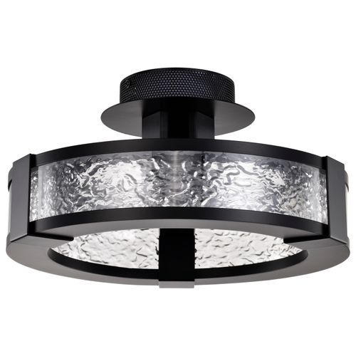 Main product image of Darrow 13 Inch LED Semi Flush Matte Black Acrylic Panels