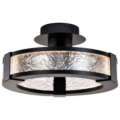 Main product image of Darrow 13 Inch LED Semi Flush Matte Black Acrylic Panels