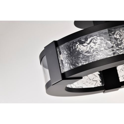 Main product image of Darrow 13 Inch LED Semi Flush Matte Black Acrylic Panels