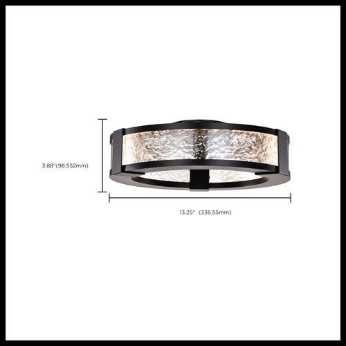 Main product image of Darrow 13 Inch LED Flush Mount Matte Black Acrylic Panels