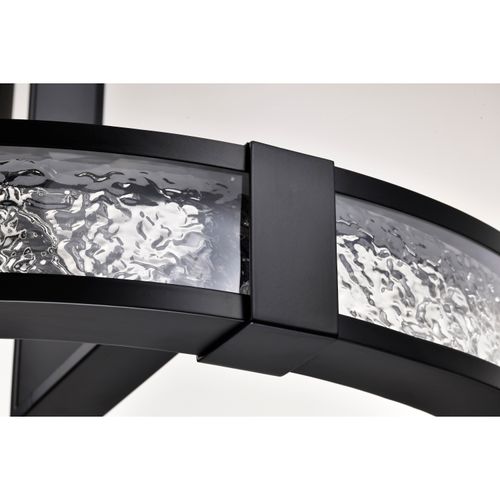 Main product image of Darrow 24 Inch LED Pendant Matte Black Acrylic Panels