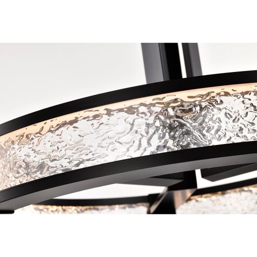 Main product image of Darrow 24 Inch LED Pendant Matte Black Acrylic Panels