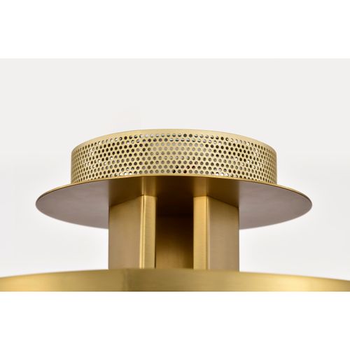 Main product image of Darrow 13 Inch LED Semi Flush Vintage Brass Acrylic Panels