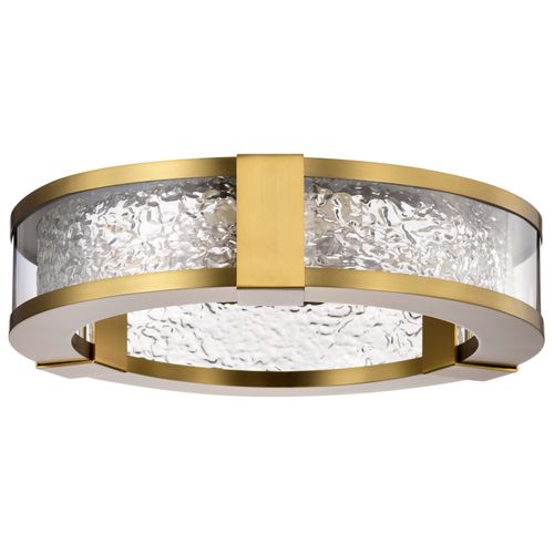Main product image of Darrow 13 Inch LED Flush Mount Vintage Brass Acrylic Panels
