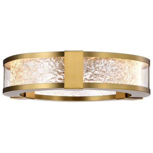 Main product image of Darrow 13 Inch LED Flush Mount Vintage Brass Acrylic Panels