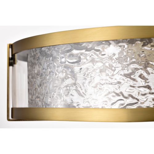 Main product image of Darrow 13 Inch LED Flush Mount Vintage Brass Acrylic Panels