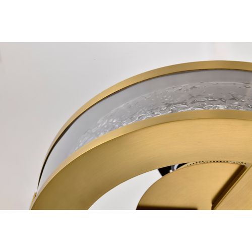 Main product image of Darrow 13 Inch LED Flush Mount Vintage Brass Acrylic Panels