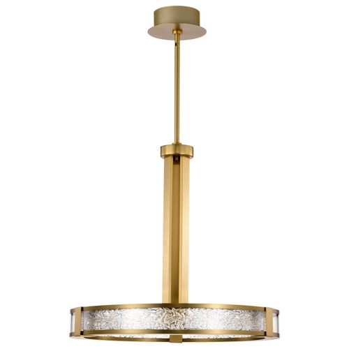 Main product image of Darrow 24 Inch LED Pendant Vintage Brass Textured Acrylic Panels
