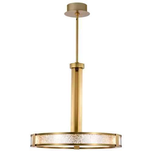 Main product image of Darrow 24 Inch LED Pendant Vintage Brass Textured Acrylic Panels