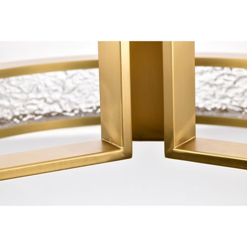 Main product image of Darrow 24 Inch LED Pendant Vintage Brass Textured Acrylic Panels
