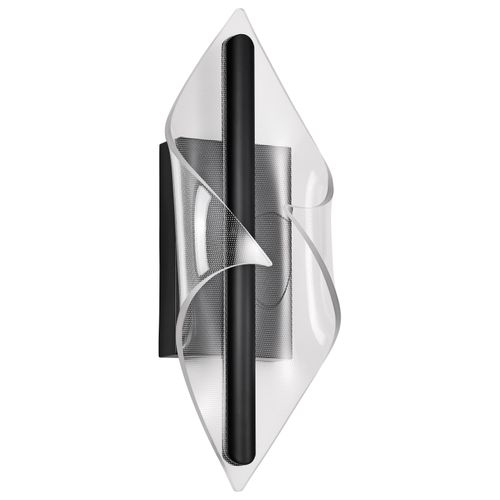 Main product image of Geneva 18 Inch LED Small Wall Sconce Matte Black Silk Screened Acrylic Lens