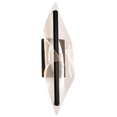 Main product image of Geneva 24 Inch LED Large Wall Sconce Matte Black Silk Screened Acrylic Lens