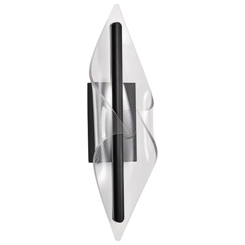 Main product image of Geneva 24 Inch LED Large Wall Sconce Matte Black Silk Screened Acrylic Lens