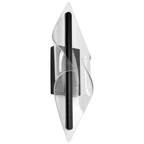 Main product image of Geneva 24 Inch LED Large Wall Sconce Matte Black Silk Screened Acrylic Lens