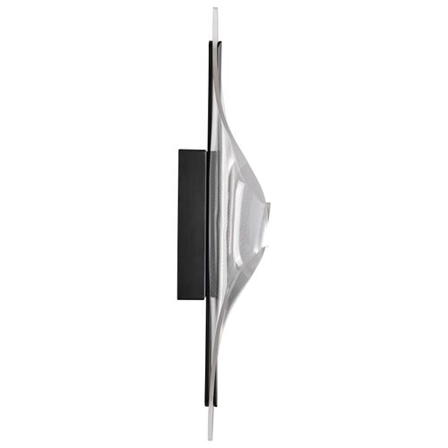 Main product image of Geneva 24 Inch LED Large Wall Sconce Matte Black Silk Screened Acrylic Lens