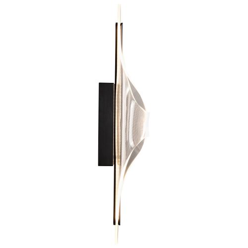 Main product image of Geneva 24 Inch LED Large Wall Sconce Matte Black Silk Screened Acrylic Lens