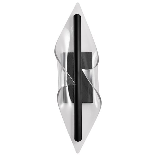Main product image of Geneva 24 Inch LED Large Wall Sconce Matte Black Silk Screened Acrylic Lens