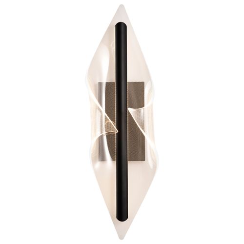 Main product image of Geneva 24 Inch LED Large Wall Sconce Matte Black Silk Screened Acrylic Lens