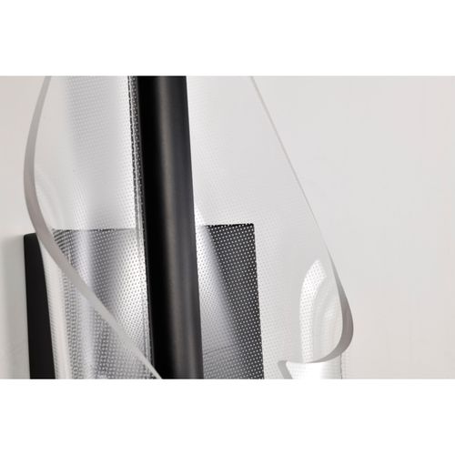 Main product image of Geneva 24 Inch LED Large Wall Sconce Matte Black Silk Screened Acrylic Lens