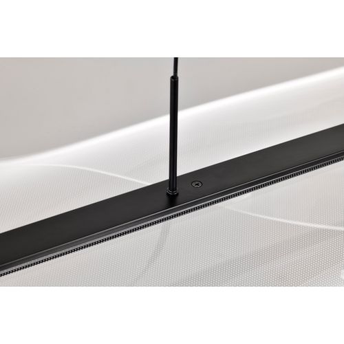Main product image of Geneva 46 Inch LED Island Pendant Matte Black Silk Screened Acrylic Lens