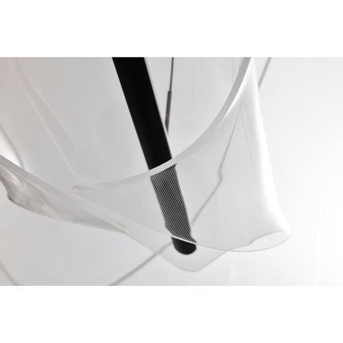 Main product image of Geneva 46 Inch LED Island Pendant Matte Black Silk Screened Acrylic Lens