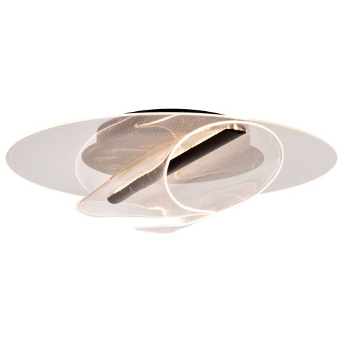 Main product image of Geneva 18 Inch LED Flush Mount Matte Black Silk Screeened Acrylic Lens