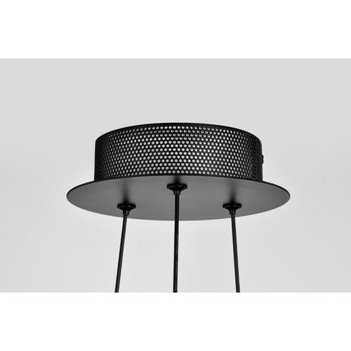Main product image of Geneva 18 Inch LED Pendant Matte Black Silk Screened Acrylic Lens