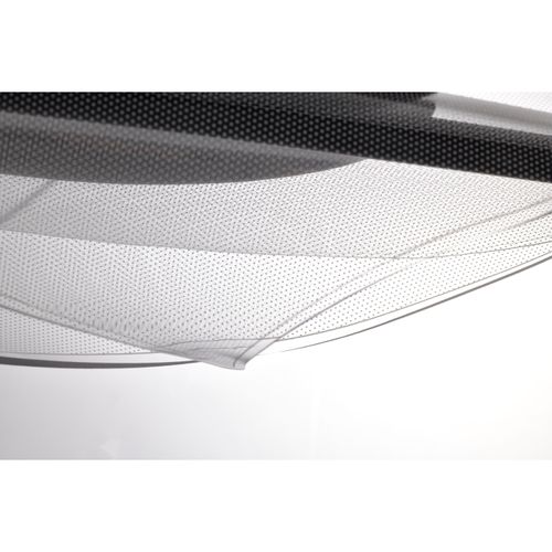 Main product image of Geneva 18 Inch LED Pendant Matte Black Silk Screened Acrylic Lens