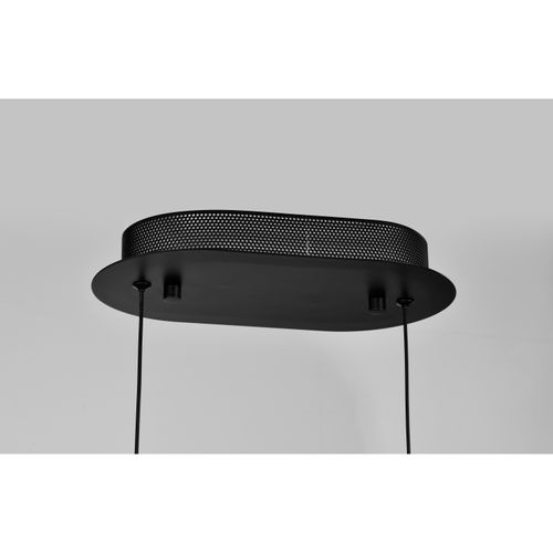 Main product image of Arvada 8 Inch LED Pendant Matte Black Silk Screened Acrylic Lens