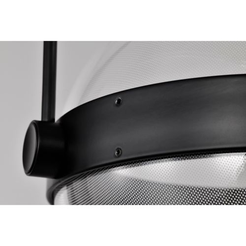 Main product image of Arvada 8 Inch LED Pendant Matte Black Silk Screened Acrylic Lens