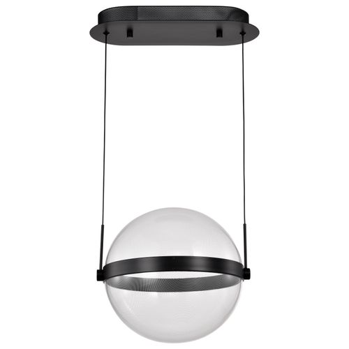 Main product image of Arvada 12 Inch LED Pendant Matte Black Silk Screened Acrylic Lens